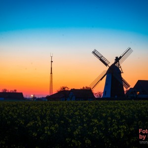 Windmühle Eickhorst Hille Sonnenuntergang  (14)